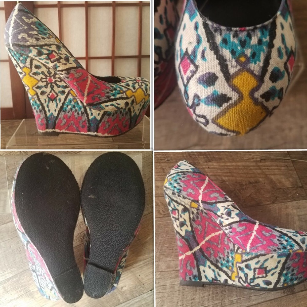 Steve Madden COLORFUL HEELS SIZE 5.5 - Picture 7 of 8